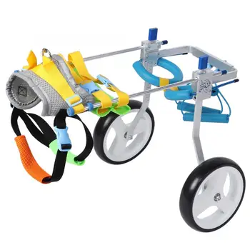 

Aluminium Alloy Pet Wheelchair Disabled Dog Assisted Walk Car Hind Leg Rehabilitation Auxiliary Car