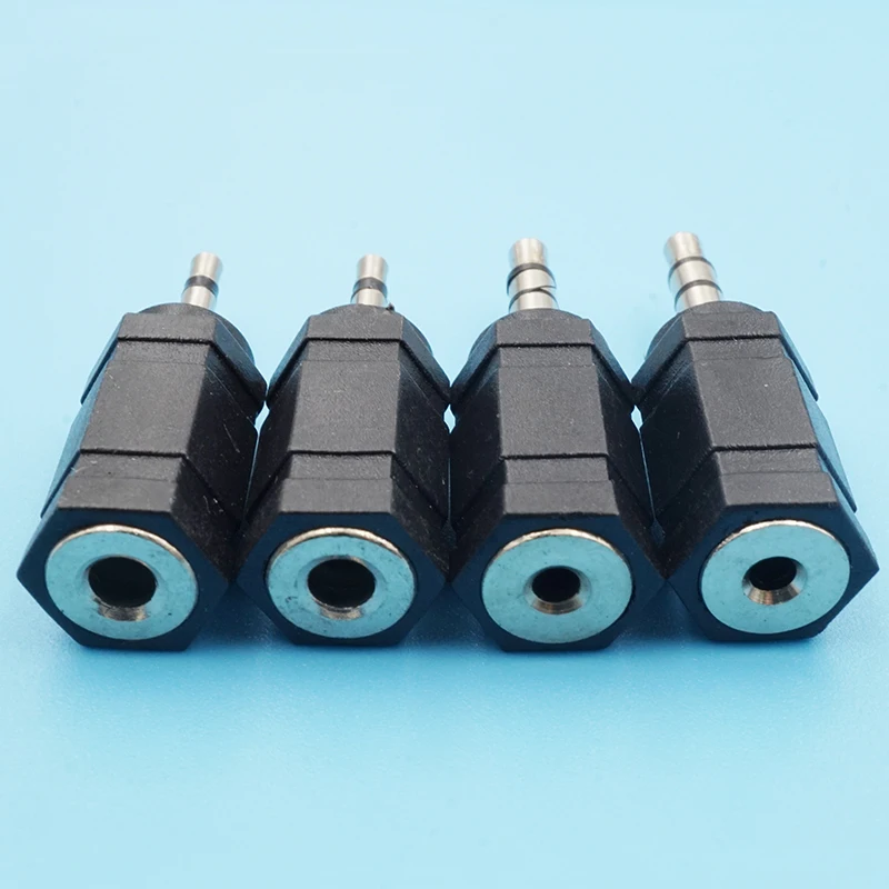 50pcs 3 5mm Dual Stereo Male To 2 5mm Female 2 5 To 3 5 Mono Audio Plug Connector For Earphone Converter Headphone Adapter Jack