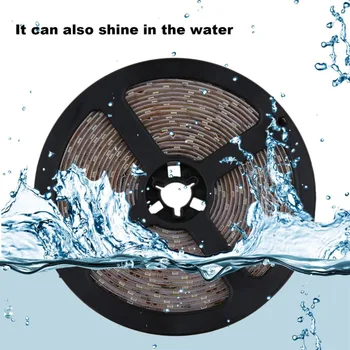 

5M/3528/300 LED Waterproof Single LED Strip Lamp 12V Warm Cool White SMD Ribbon Strips For Ceiling Counter Cabinet Light Belt