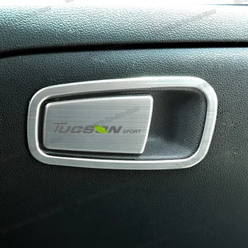 

Lsrtw2017 Stainless Steel Abs Car Storage Box Switch Handle Trims for Hyundai Tucson 2015 2016 2017 2018 Accessories