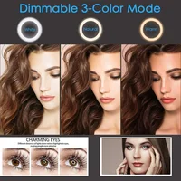 10 "26cm LED Selfie lampa pierścieniowa fotografia wideo światło RingLight telefon stojak statyw wypełnić światło ściemniania lampy Trepied Streaming 2