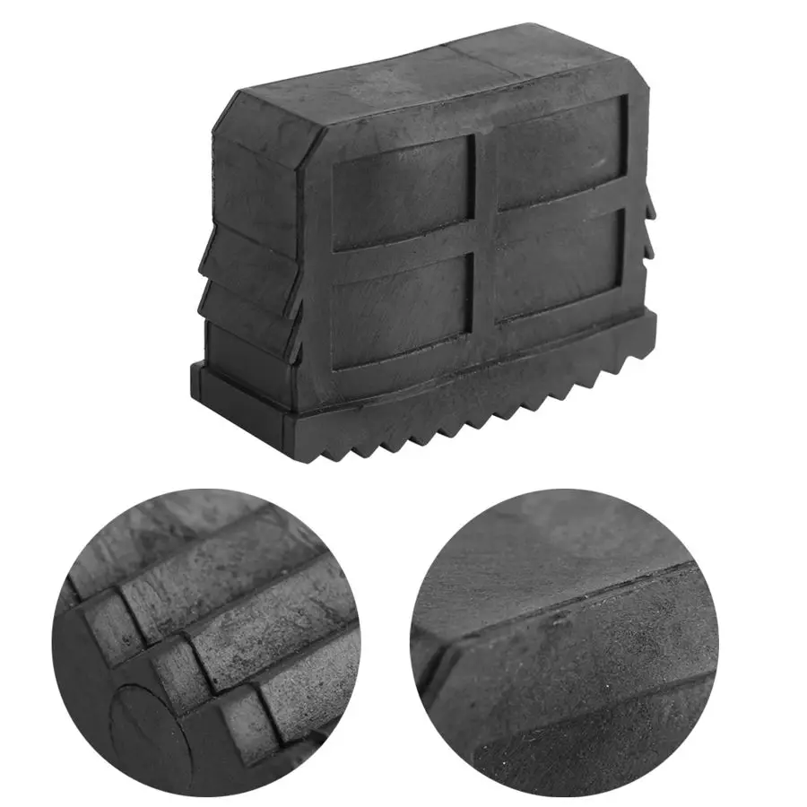 Atyhao Pieds D'échelle Antidérapants 2 Pièces/Paire En Caoutchouc Antidérapant De Remplacement Escabeau Pieds Tapis De Pied Coussin Semelle Noir