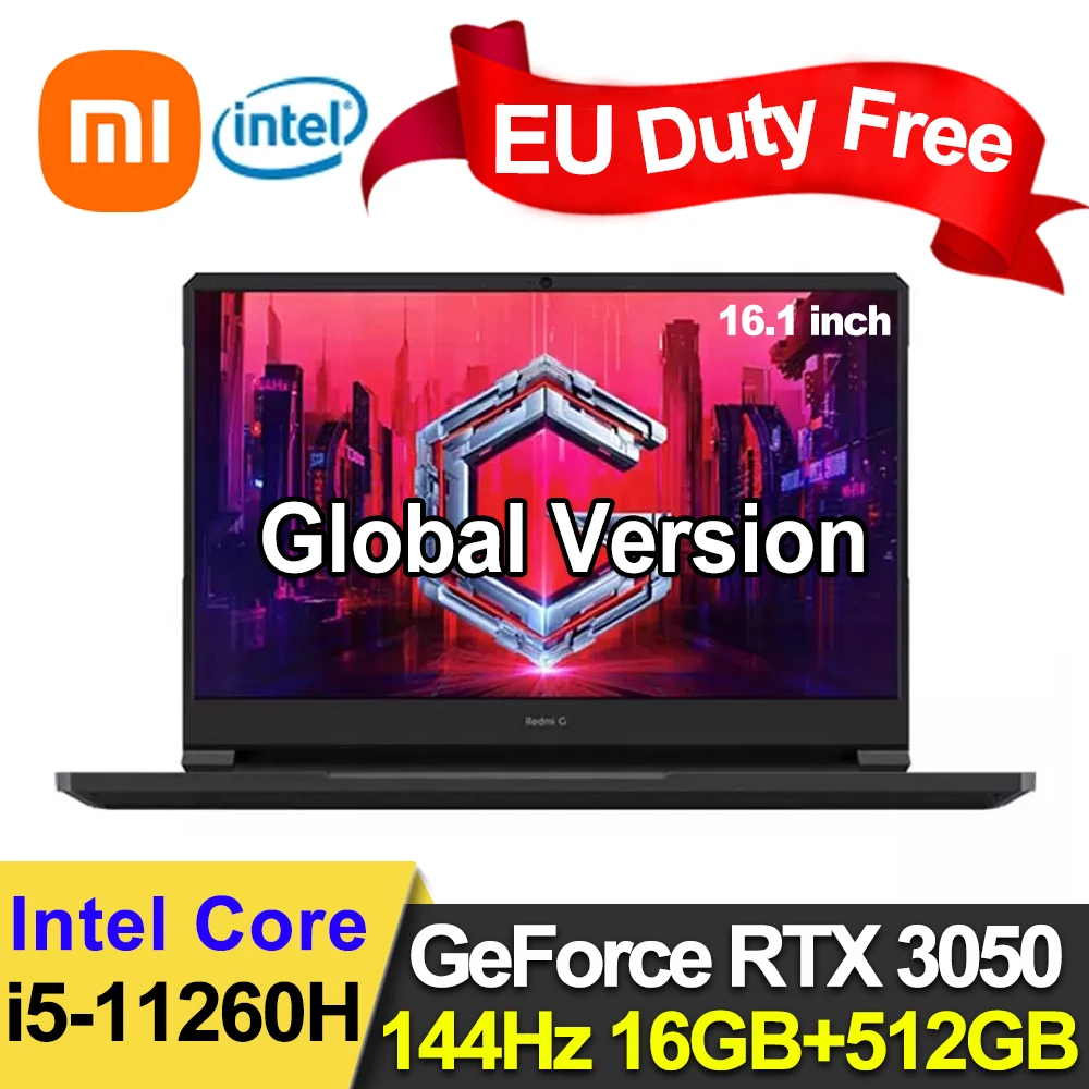 Игровой ноутбук Xiaomi Redmi G 2021 дюйма Intel Core Φ 16 Гб DDR4 3200 МГц 512 PCIe SSD