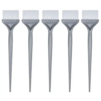

5 Pack Hair Dye Coloring Brushes Hair Coloring Dyeing Kit Handle Salon Hair Bleach Tinting DIY Tool, Silver Grey