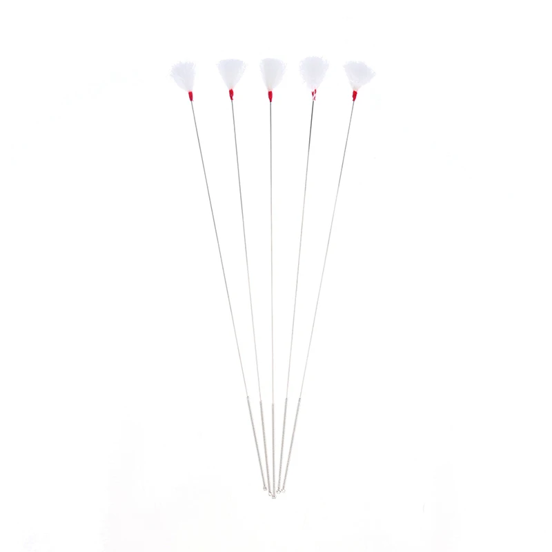 5pcs Goose Feather Earpick Wax Remover Silver Needle Curette Adult Ear Dig Tools Spoon Cleaner Stick Health Care Ear Pick Tools