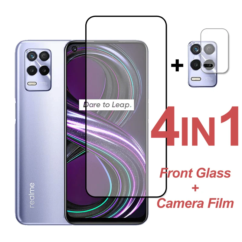 Защитное стекло на Realme 8S 5G 8Pro полное клеевое закаленное защита экрана GT C21 C21Y C25S C25Y