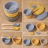 Children's Tableware Feeding Baby Learning Dishes Suction Bowl Lion Shape Food Plates Training Dishes Plates Newborn Accessorie 4