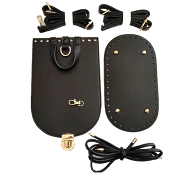 

6Pcs Leather Sewing Holes Bag Bottom Shaper Base for Knitting DIY Purse Handbag Shoulder Bag Replacement Accessories