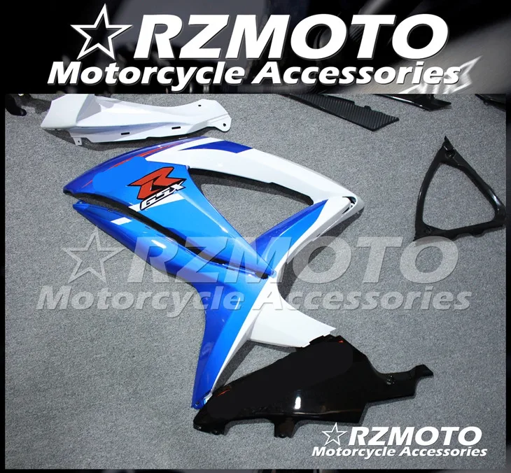 ABS мотоцикл обтекатель комплект для SUZUKI GSXR600 750 K8 2008-2010 год кузов литья под давлением Магазин № 1133