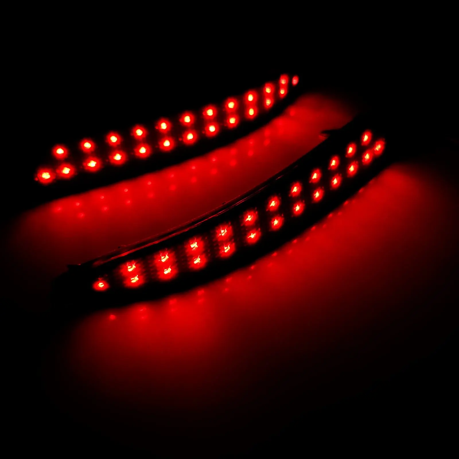 Tanie 2X czarne przydymione soczewki czerwona dioda LED reflektor tylnego zderzaka światło pasuje do BMW E70 X5 2006 13