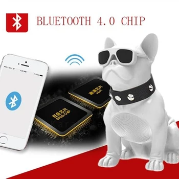

Portable Cartoon Wireless Bluetooth Speaker Mini Full Body Fashion Cute Bulldog Design Bluetooth Speaker Support TF Card U Disk