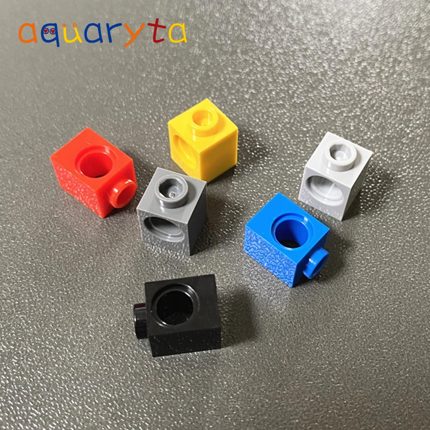 

Aquaryta 50pcs Building Blocks Technic Parts 6541 Compatible Assembles Particles 1x1 DIY LOGO Educational Creative Gift Toys