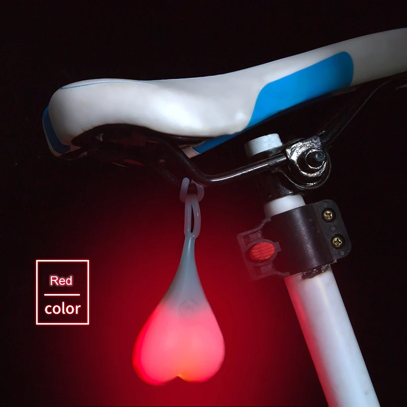 Perfect Cycling Balls Tail Silicone Light Creative Bike Waterproof Night Essential LED Red Warning Lights Bicycle Seat Back Egg Lamp 3