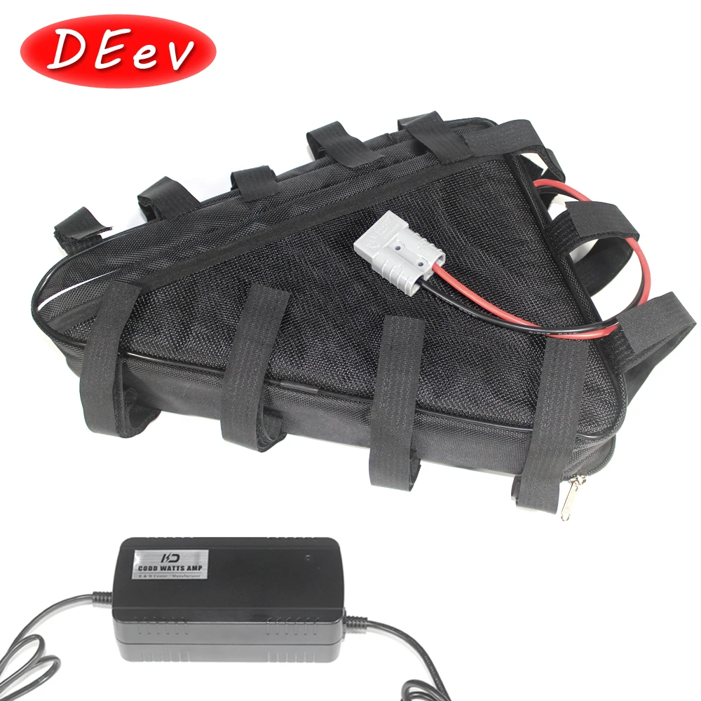 LiFePO4 треугольная батарея 48V 20AH 25AH eBike Аккумуляторы для электрических велосипедов длительный срок службы