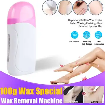 

Portable Single Handheld Depilatory Wax Hair Removal Machine with EU/US Plug Portable Epilator Roll On Depilatory Heater