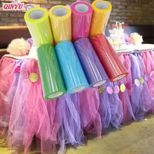 Горячая Тюль рулон сетки жесткой пряжи 22 м* 15 см катушка тюль пачка Свадебная отделка органзы лазер DIY ремесло день рождения 6Z