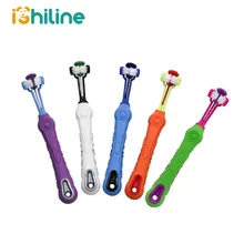Hot Selling Three Sided Pet Toothbrush Dog Brush Addition Bad Breath Tartar Teeth Care Dog Cat Cleaning Mouth Dog toothbrush