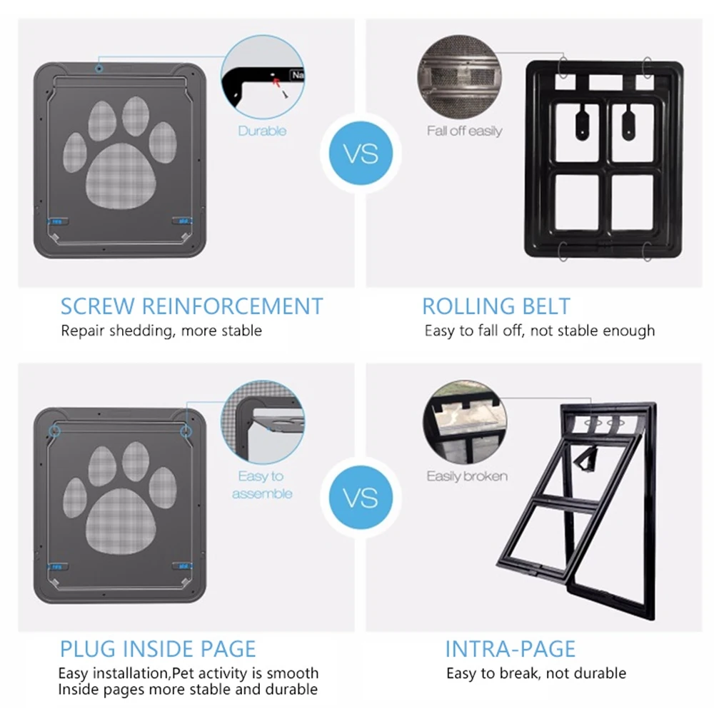 New-1PCS-Pet-Screen-Door-Dog-Footprint-Pattern-Pet-Cat-Door-Window-Screen-Doggie-Flap-Safe