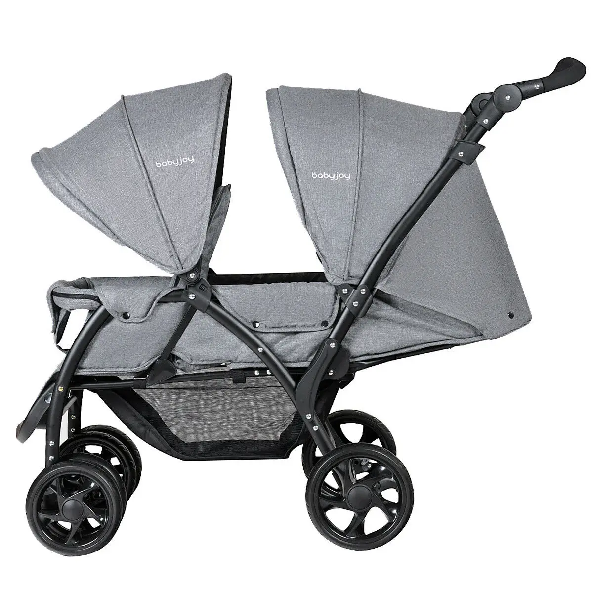 baby joy foldable double stroller