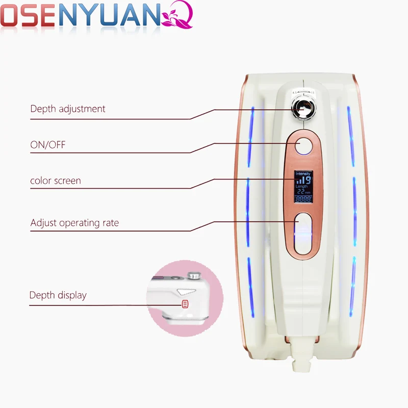 2020 popular HIFU Ultrasonicfacial Machine Portable  facial spa high frequency galvanic equipment Import Skin Moisture Lift
