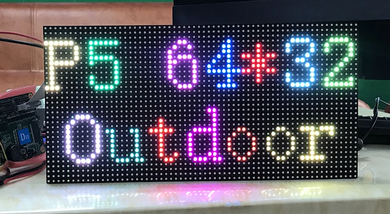 Уличный светодиодный модуль P5mm SMD2727 для сцены 32x64 пикселей Панель экрана Размер