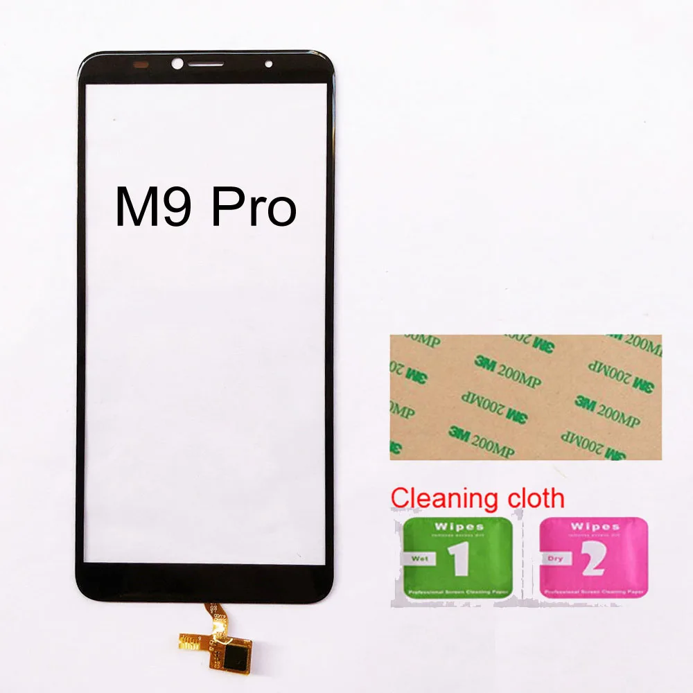 Black No Tools M9 телефон сенсорный экран для Leagoo M9 Pro сенсорный экран дигитайзер для ремонта сенсорного экрана Переднее стекло объектив сенсор - Цвет: Black No Tools