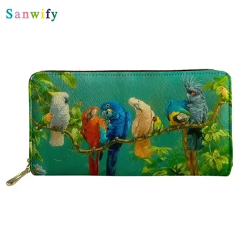 

Print Leather Wallet Women Trendy Fashion Female Ladies Credit Card Holder Purse Money Bags