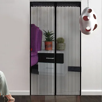 

Magnetic Mosquito Door Curtains Partition Summer Insect Mosquito Partition Net Plastic Curtain for Door Shielding Mesh Fl