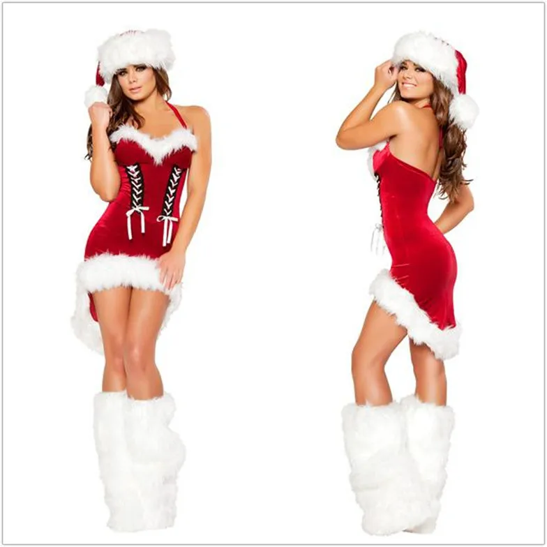 

2017 New Style Sexy Christmas Clothing Adult Female Cosplay Sexy Lingerie Uniform Temptation DS Costume