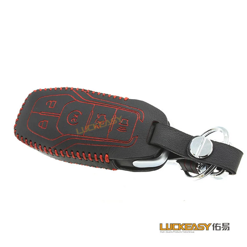 Чехол для автомобильного ключа для Ford mustang lincoln mondeo 2013 брелок для ключей из натуральной кожи