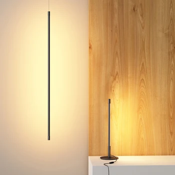 Günstige Dimmen Linie Led Tisch Lampe Schlafzimmer Nacht Rendering Beleuchtung Einfache Mode Wohnzimmer Studio Minimalist Led Schreibtisch Lampe