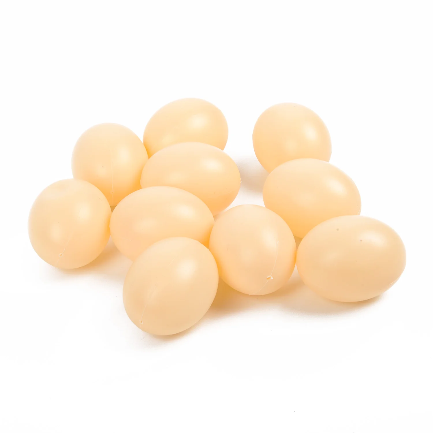 

10Pcs Fake Dummy Egg Hen Poultry Chicken Prank Fun Plastic Eggs Home/Party Decor