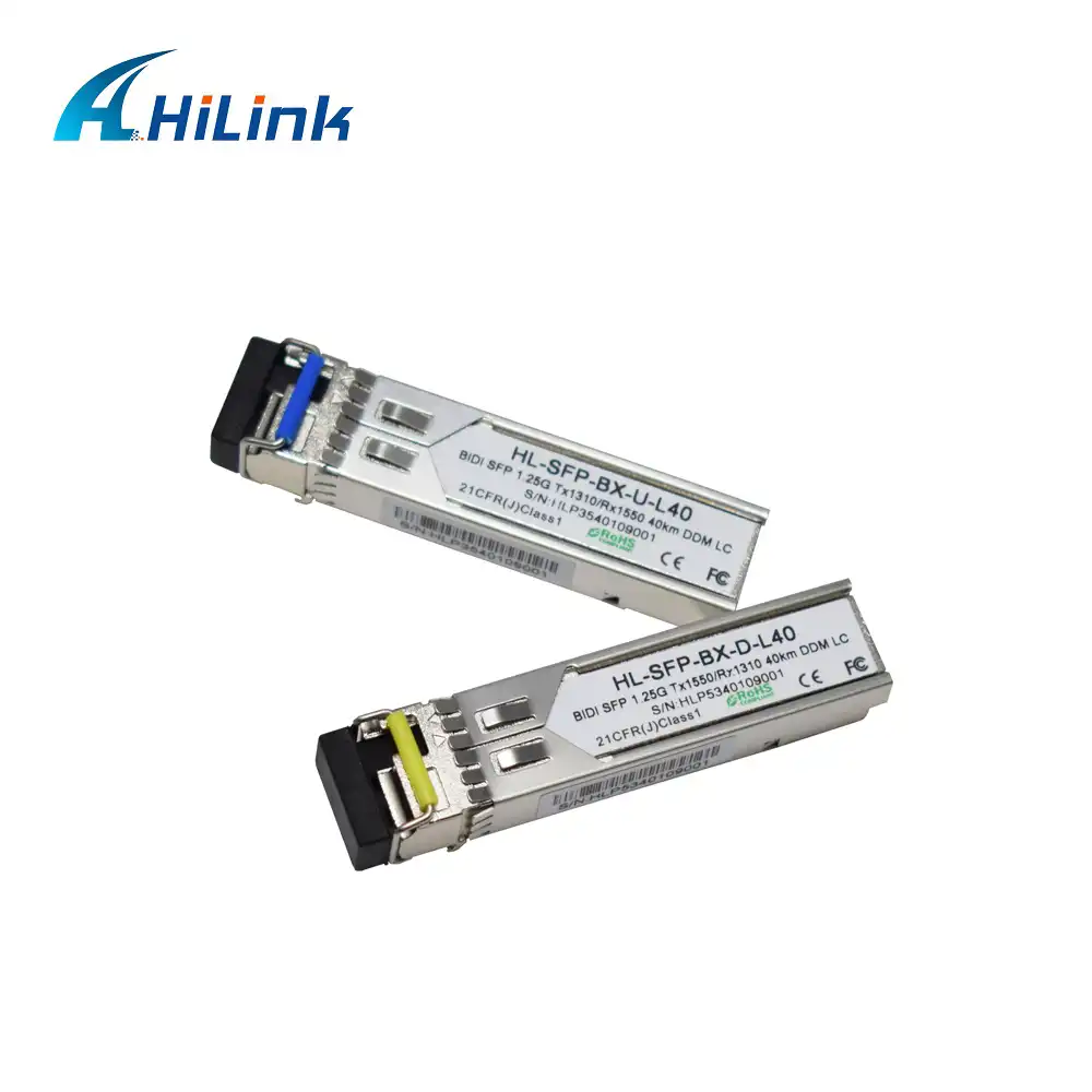 5 парт/Лот! Модуль приемника передатчика WDM BiDi SFP Одно Волокно 1000 базовый 1310/1550 40 км