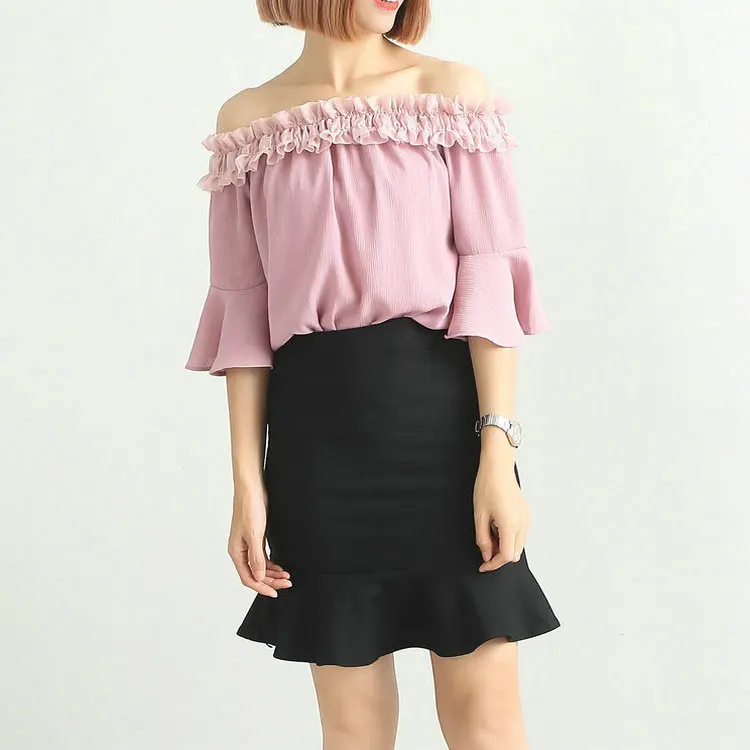 

Activity for Summer New Style Solid Color Slim Fit Solid Color Fishtail Skirt WOMEN'S Skirt
