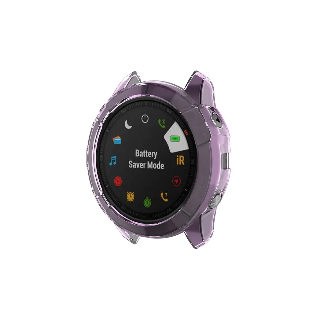 Ouhaobin чехол для Garmin Fenix 6 6X6 S Чехол для смарт часов кристально чистый TPU чехол для Garmin fenix Чехол протектор 1028#2