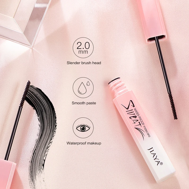 Waterproof Natural Eyelash Liquid Curling Slender Thick Eyelash Mascara Eye Makeup Cosmetic