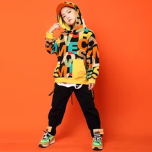 Эксклюзивный Спортивный Повседневный костюм свободного кроя разных цветов для девочек г. Новая Осенняя детская куртка для больших детей длинные штаны в стиле хип-хоп, 2 комплекта