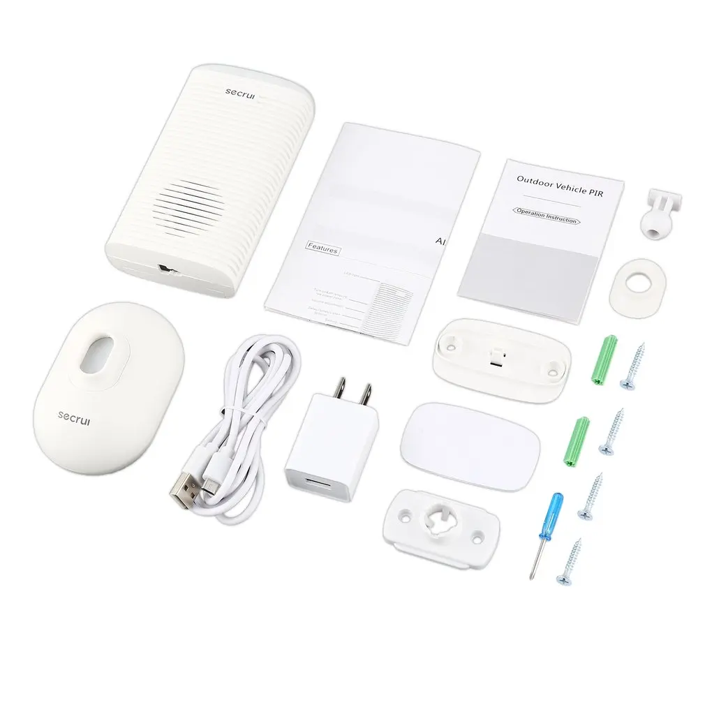 

SECRUI DW9 Wireless Security Alarm Waterproof PIR Motion Sensor Detector Patrol Infrared Driveway Garage burglar Alarm System
