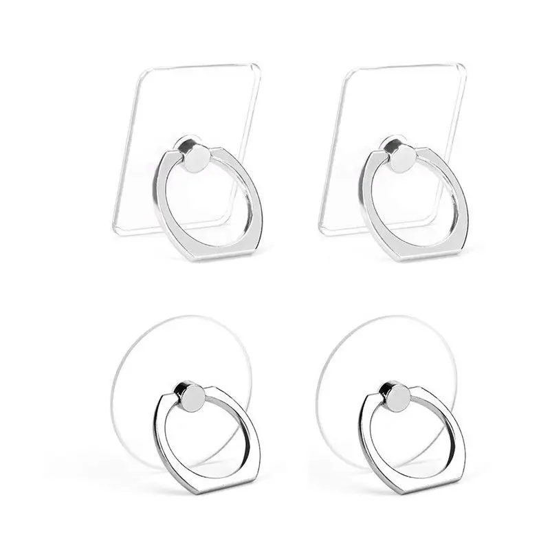 

Cell Phone Ring Holder Transparent 360 Degree Rotation Finger Ring Stand Grip for iPhone X 8 Plus Galaxy S9 S9 Plus Smartphones