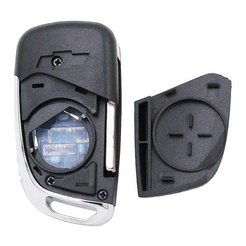 2 кнопки модифицированный флип складной ключ оболочки чехол fob для Chevrolet Aveo Cruze Orlando Trax Uncut HU100 Blade