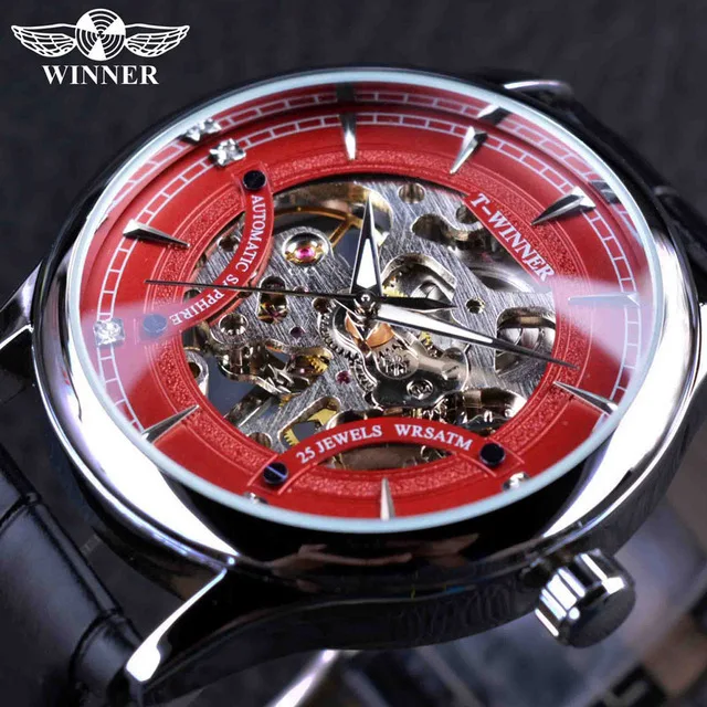 

Winner Fashion Analog Watch Skeleton Watch Men's Manual Analog Watch
