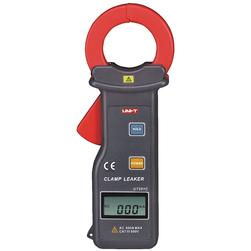 

UNI-T UT251C High Precision Clamp Leakage Meter 0.001mA-600.00A Leak Ammeter Data Storage RS-232 Transmission Auto Power Off