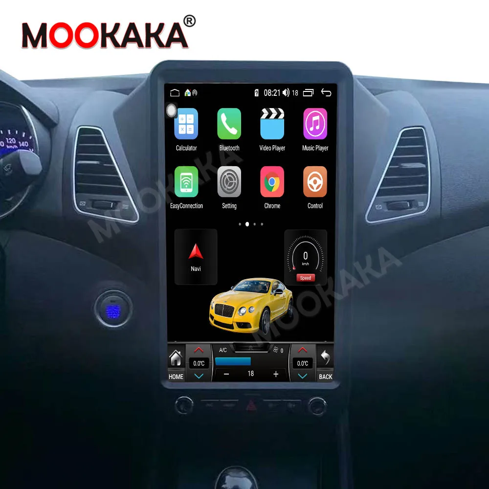 PX6 Tesla Style Android 9.0 4GB+128GB Car Multimedia Player For Hyundai Elantra 2013-2018 GPS Navi Stereo Head Unit DSP Carplay