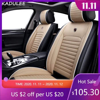

KADULEE PU Leather car seat cover For Kia rio 3 soul sportage 2011 2018 sorento cerato k3 optima 2017 waterproof car accessories
