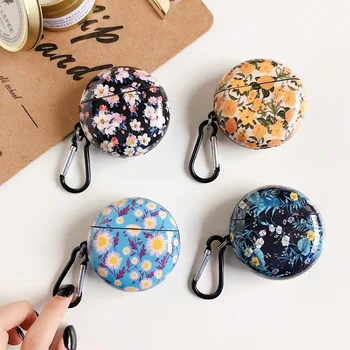 

Durable Fashion Cute Colorful Flowers Soft Silicone Protective Cover Shockproof Case bag for huawei freebuds 3 Charging box