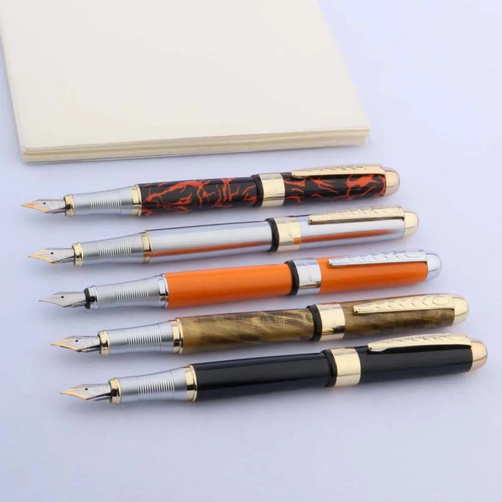 JINHAO 250 металлический черный и красный полосатый ледяной Золотой отделочный