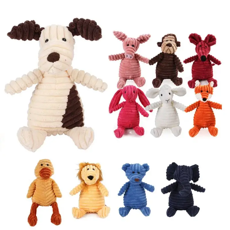 Dogs Toys Animal Shape Plush Pet Puppy Squeaky Chew Soft Pets Accessories Supplies Bite-resistant Gifts Hot | Дом и сад