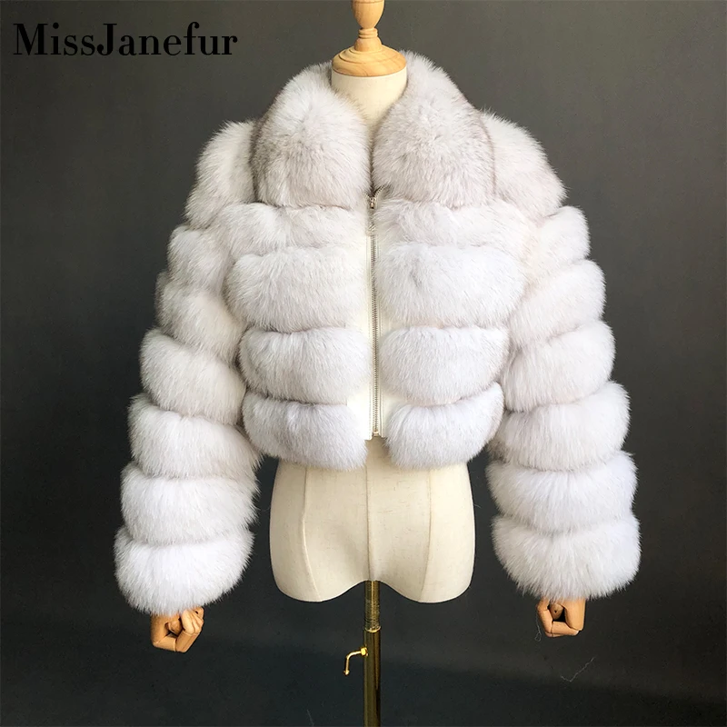 MISSJANEFUR2022ShortRealFurCoatWomenNaturalFoxFurCoats