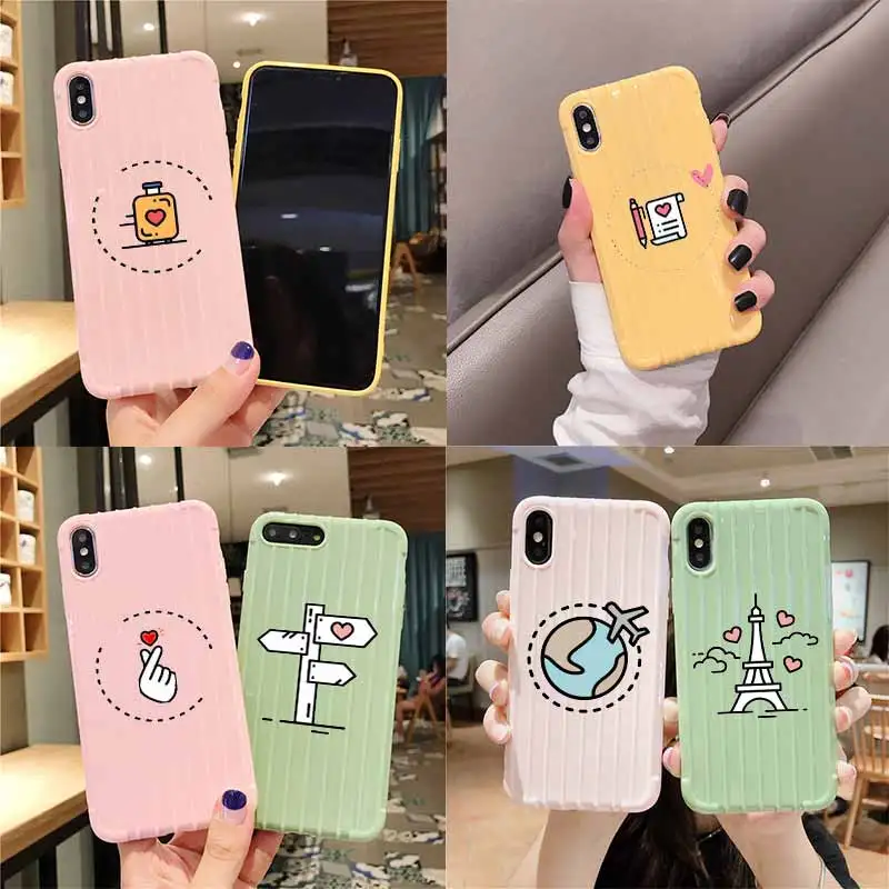 Выделите значок дорожные чемоданы на колесах чехол для телефона iPhone 11 Pro Max X XS MAX 8 7