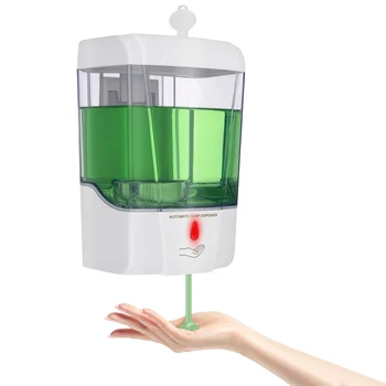 

Soap Dispenser Automatic Wall Mounted Liquid Soap Dispenser Touchless Infrared Smart Sensor Lotion Dispenser Hand Washer (White)